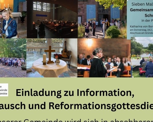Einladung Information und Austausch der Kirchengemeinde Kassel-Stadtmitte am 31.10.26 in der Unterneustädter Kirche Kassel