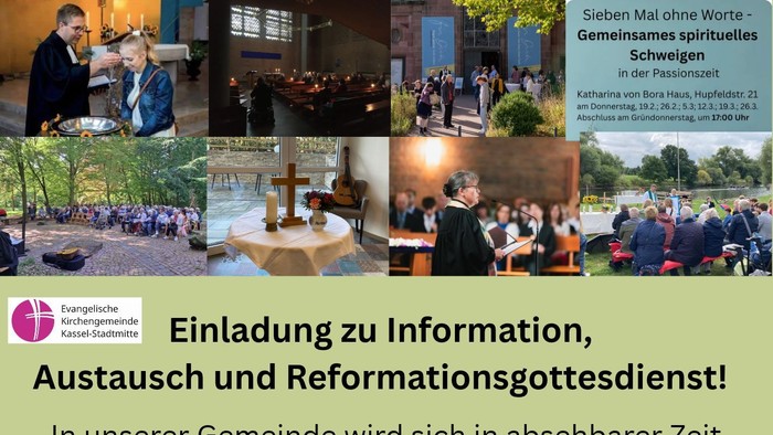 Einladung Information und Austausch der Kirchengemeinde Kassel-Stadtmitte am 31.10.26 in der Unterneustädter Kirche Kassel